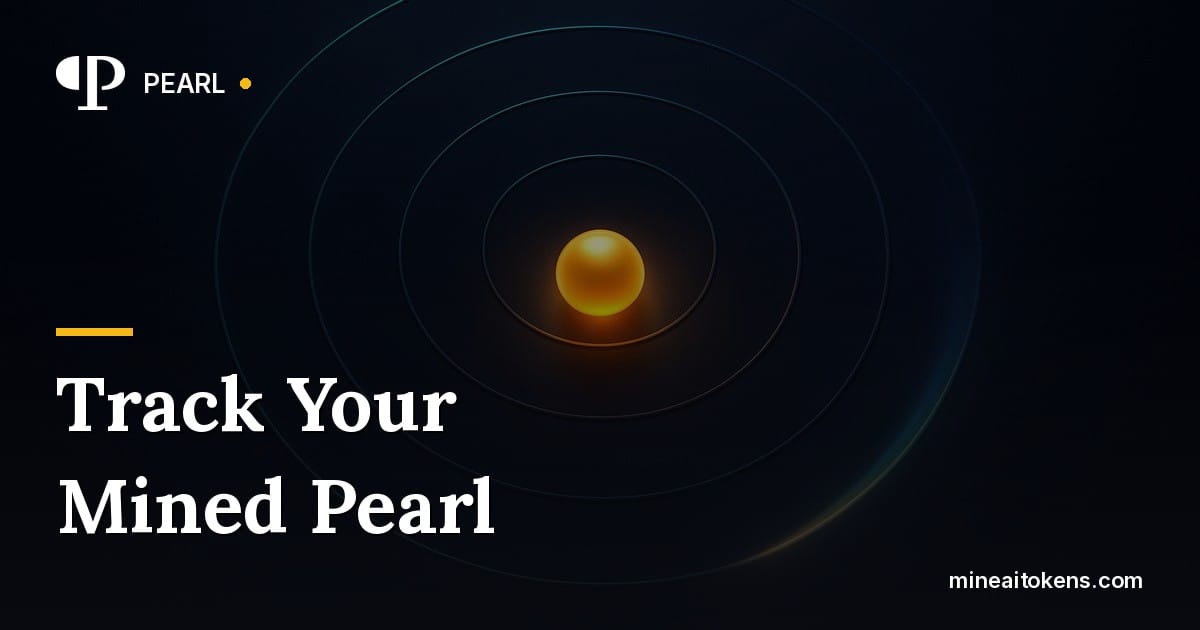 How to track your mined Pearl on the block explorer